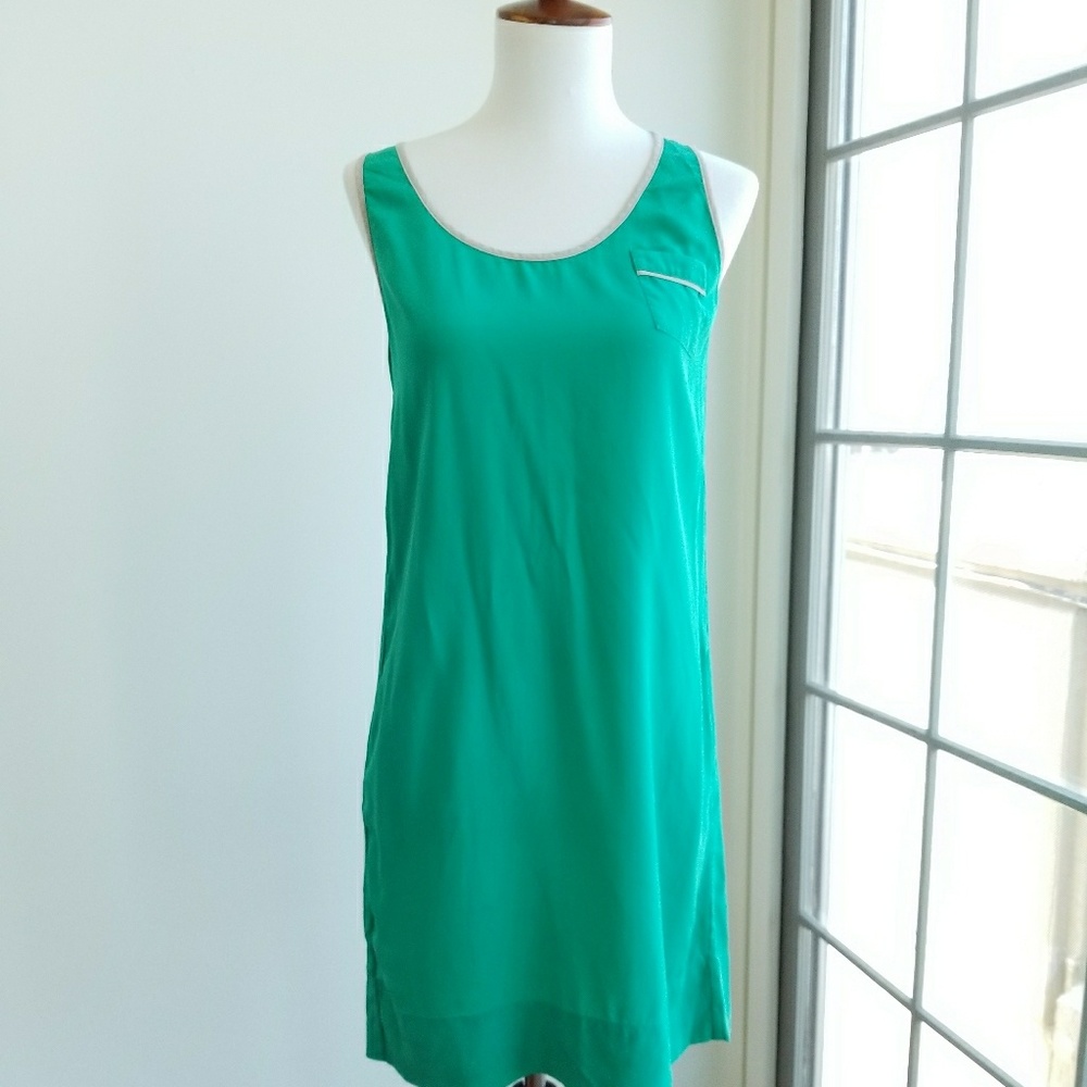 Barney's New York Silk Racer Back Dress